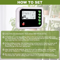 Kit d'arrosage automatique des plantes d'intérieur 15 plantes en pot Système d'arrosage automatique Affichage LED Programmable Minuterie d'eau Irrigation goutte à goutte