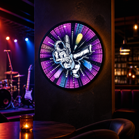 Enseigne lumineuse murale autoportante 3D avec miroir infini, affichage LED effet tunnel abysse pour bars, clubs, halls d'hôtels