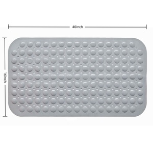 <span class=keywords><strong>Tapis</strong></span> <span class=keywords><strong>de</strong></span> <span class=keywords><strong>bain</strong></span> antidérapant avec ventouses puissantes, en PVC souple, confortable, avec trous <span class=keywords><strong>de</strong></span> drainage, pour la sécurité <span class=keywords><strong>de</strong></span> la salle <span class=keywords><strong>de</strong></span> <span class=keywords><strong>bain</strong></span> - Product Image 5