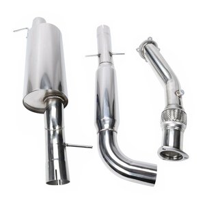Nuevo tubo de escape de acero inoxidable para VW <span class=keywords><strong>Golf</strong></span> GTi Jetta <span class=keywords><strong>MK4</strong></span> 99-04 1.8L 3 "Turbo Escape trasero Catback 1,8 T con tubo de bajada EH28916 - Product Image 2