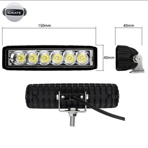 LKT-lampe de travail LED haute intensité, 18W, 6.3 pouces, faisceau lumineux Slim, lampe de conduite, pour voiture, camion/véhicule, projecteur de moto - Product Image 3