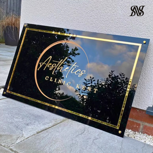 Hiệu ứng 3D chữ rõ ràng Acrylic Backlit tường mảng bám hiển thị tùy chỉnh cửa hàng bảng hiệu thiết kế dấu hiệu cho doanh nghiệp nhỏ vòng gương - Product Image 6