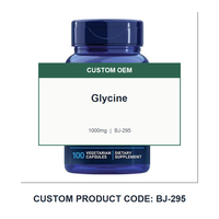 Capsules de glycine 1000 mg, 60 unités, étiquette privée OEM, vente en gros, SKU MBP002101