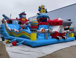 Grande aire de jeux gonflable pour <span class=keywords><strong>parc</strong></span> d'attractions et utilisation en extérieur - Product Image 1