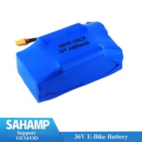 OEM ODM 36V 4400mAh 5200mAh 10S2P 18650 Paket Baterai Lithium Isi Ulang untuk Skuter Listrik dengan BMS