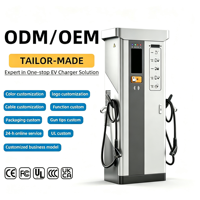 Station de recharge rapide DC double pistolet 120kW 240kW pour véhicules électriques, commerciale, avec 4G, Ethernet, paiement par application, IP54, certifiée CE, 95% CCS2, Brésil
