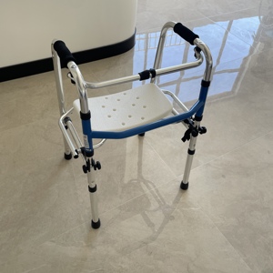 Có thể điều chỉnh nhôm ông già khung đi bộ người lớn bị vô hiệu hóa sử dụng có thể gập lại đi bộ zimmer khung - Product Image 2