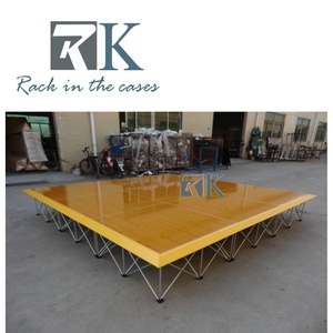 High Quality Anti Slip Dance Floor Portable Party Wedding Event Flooring with Plywood Platform Aluminum Edging - Product Image 4