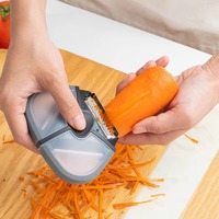 3-in-1 multifunctionele roestvrijstalen aardappel- en fruit- en groenteschiller, huishoudelijk keukenmes, metalen hulpstuk