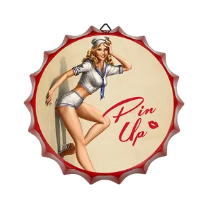Cheap Custom Printing Metal <strong>Crafts</strong> Tin <strong>Beer</strong> Cap <strong>Signs</strong> Vintage Retro Pin up Girl Plaques Cars Garage Old Poster - Product Image 1