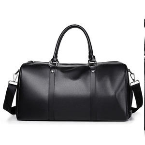 Sac de voyage en cuir en gros, motif gaufré, personnalisable, bandoulière réglable, poignée supérieure, imperméable, polyester durable - Product Image 1