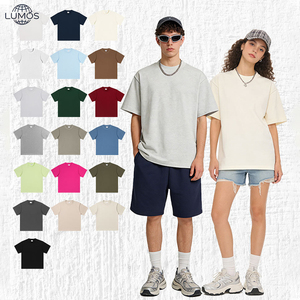 <span class=keywords><strong>Camiseta</strong></span> de Cuello Redondo Vintage de 300 Gramos, 100% Algodón, Talla Grande, Lisa, para Hombre, con Logotipo Personalizado al por Mayor - Product Image 1