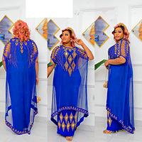 Robe longue femme C251021 effet deux-pièces, douce, naturelle, écologique, avec strass, grande taille, pour soirée, vente en gros