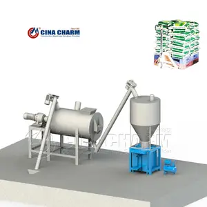 Professional Small Dry Mortar Production Line 5 T/H Tile Adhesive Mix Making Machine for sale