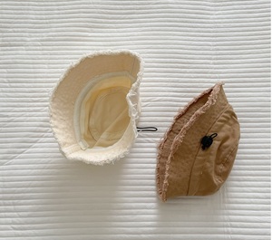 Vente en gros quatre saisons solide coton vierge <span class=keywords><strong>anti</strong></span> <span class=keywords><strong>UV</strong></span> soleil bébé enfant en bas âge gland seau chapeau <span class=keywords><strong>casquette</strong></span> pour enfants enfants mode tenue décontractée - Product Image 3