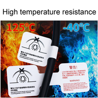 Tout nouveau produit résistance aux hautes températures étiquettes de câble métallique étanches étiquettes autocollantes prise en charge de l'écriture et de l'impression