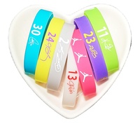 Cadeaux publicitaires promotionnels à bas quantité minimale de commande Logo personnalisé Bracelets décoratifs en silicone avec élastique Bracelets en silicone Rfid