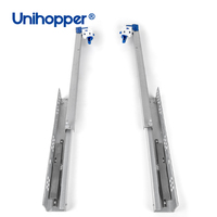Glissières de tiroir Unihopper Heavy Duty 2 fois cachées sous le bas Channel Runner Push Open Heavy Duty Heavy Duty