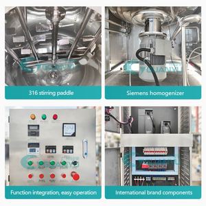 Mezcladora Industrial de Vacío de Acero Inoxidable de 500L Guanyu, Precio de Fábrica, Gran Venta, Máquina para Mezclar Crema - Product Image 4