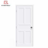 Puerta Abatible de PVC con Tratamiento de Superficie, Antimanchas, Fácil de Limpiar, Mantiene una Apariencia Impecable, Uso a Largo Plazo, Puerta para el Hogar