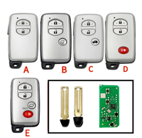 Version Améliorée Xhorse VVDI XM38 Clé Intelligente XSTO01EN Télécommande 8A 4D 4A BA Puce pour Toyota Lexus Compatible avec Key Tool Max Pro