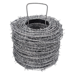 Alambre de púas galvanizado, alambre de hierro y acero con punta de pared para valla y protección, <span class=keywords><strong>precio</strong></span> por rollo, producto de alambre de afeitar - Product Image 4