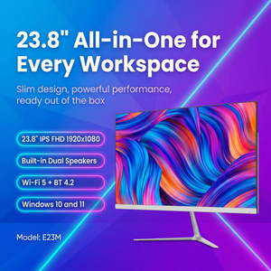 Fournisseur d'usine, écran 23,8 pouces, processeur Core I3/I5/I7, Windows 10/11, ordinateur 16 Go/32 Go de RAM, 512 Go de SSD, utilisation domestique, PC tout-en-un - Product Image 4