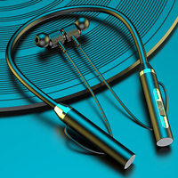 Earphone Neckband G01 Nirkabel BT Headset Olahraga Stereo Earbuds Tahan Air TPU Lembut Magnetik Dengan Mikrofon