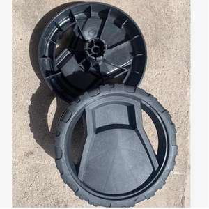 Roues pour nettoyeur haute pression Krcher, 4 pièces, en plastique jaune et noir, pour machine de lavage de voiture K2 K3 K4 K5 - Product Image 4