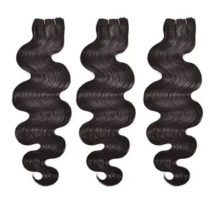 ISWEET Full Length Grade 9A 10A Peruvian Cuticle Aligned Body Wave Human Hair Bundles Human Hair Weft For Black Woman