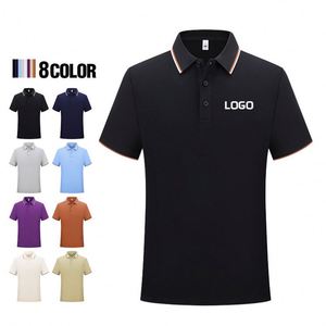 Chemises polo personnalisées avec logo brodé, 100% coton, publicité commerciale, promotion, chemise polo de golf pour hommes, uniforme de serveur - Product Image 1