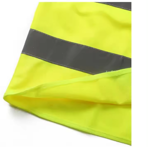 เสื้อกั๊กนิรภัยสะท้อนแสงสีเหลืองฟลูออเรสเซนต์พร้อมโลโก้ออกแบบได้ตามต้องการ - Product Image 2