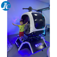 Simulador de Vuelo de Helicóptero 3D VR con Plataforma de Movimiento 3DOF y Estructura de Aluminio y Fibra de Vidrio para Experiencias de Atracción en Centros Comerciales Interiores