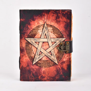 Achetez un agenda en cuir imprimé UV Celistic Star avec un design antique, un agenda en cuir de qualité supérieure à vendre par les exportateurs - Product Image 1