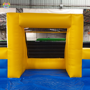 Terrain de football gonflable extérieur commercial de savon de football avec la zone de saut enfants et adultes stade de château savonneux - Product Image 5