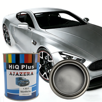 Peinture de base automobile acrylique 1K/2K, blanc argenté moyen, liquide, en spray, pour la rénovation automobile