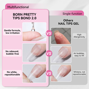 BORN PRETTY Gel Adhesivo Multifuncional 6 en 1 para Uñas 15ml, Adhesivo para Puntas de Uñas de Larga Duración, Base de Adhesión, Extensión y Fortalecimiento de Uñas - Product Image 5