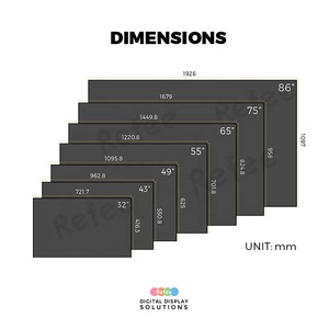 Écran d'affichage numérique mural vidéo 4K LCD haute luminosité intérieur/extérieur avec Wi-Fi, système d'exploitation Android, SDK et contrôle à distance A32c - Product Image 6