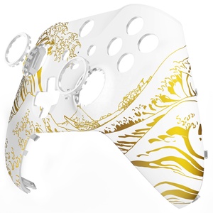 La Gran Ola Dorada de Kanagawa - Carcasa Frontal Blanca y Anillos Decorativos para el Control Xbox One Elite Serie 2 - Product Image 2
