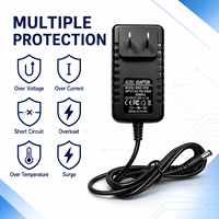 Adaptateur secteur 12V 1A 12W à brancher pour CCTV et PC, alimentation pour bande LED