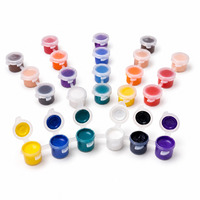 Pots de peinture de 5 ml, 6 couleurs vives, non toxiques, sûrs pour les enfants, pour le bricolage