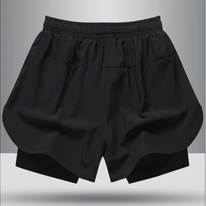 도매 OEM 로고 빠른 건조 수영 남자의 여름 농구 스포츠웨어 실행 피트니스 체육관 더블 레이어 반바지 - Product Image 3