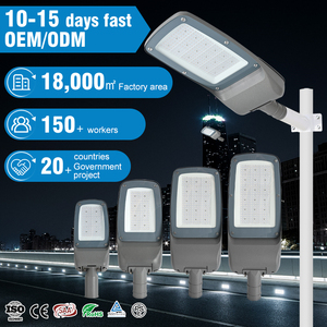 Lampione LED Professionale IP66 Impermeabile 50W 100W 150W 200W SMD Alta CRI 80 per Strade e Parcheggi in Alluminio - Product Image 1