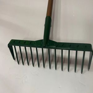 Rastrillo de jardín rastrillo agrícola 14T con mango largo - Product Image 4
