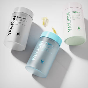 맞춤형 도매 빈 투명 250ml 350ml 500ml 밀폐 플라스틱 젖빛 식품 항아리 4oz 8oz 16oz 뚜껑이있는 플라스틱 항아리 - Product Image 4