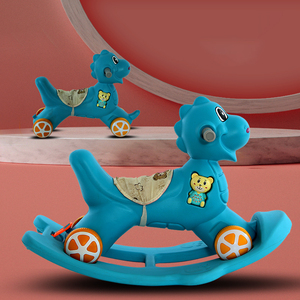 Marcheur musical rotatif de haute qualité pour bébé, jouet en plastique pour enfant, licorne, dessin animé, cheval à bascule, animal - Product Image 3
