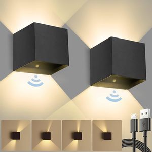 Pir cảm biến thiết kế hiện đại ánh sáng Đèn tường LED ngoài trời không thấm nước vườn tường Bracket chiếu sáng đèn LED - Product Image 2