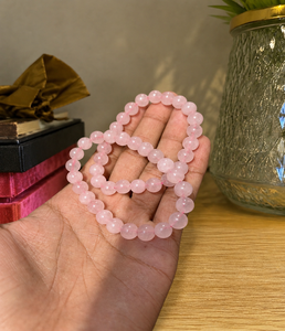 Natural Rose Quartz <b>Bracelets</b> All Sizes Polished Crystal Beaded <b>Bracelet</b> Gemstone Jewelry for Fashion Wear Daily Use Gift Item - Product Image 3