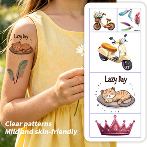Tatuajes Temporales para Niños, Lindas Pegatinas <span class=keywords><strong>de</strong></span> Dibujos Animados con Diseños Variados, Tatuajes Corporales Impermeables para Niños, Recuerdos para Fiestas <span class=keywords><strong>de</strong></span> Cumpleaños - Product Image 2