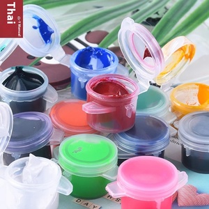 กาวเรซิ่นอีพ็อกซี่ AB สีเข้มข้นสูง กาวอะคริลิค สีครีม ของเล่นสร้างสรรค์ กาวผลไม้ DIY กาวซิลิโคนบีบได้ สีสันสดใส - Product Image 1